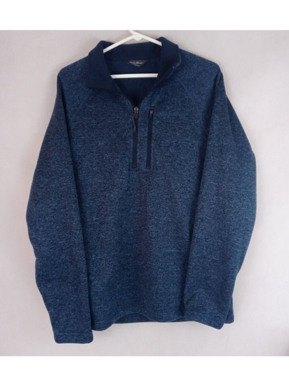 Eddie Bauer Men's Blue Pullover 1/4 Zip Sweatshirt Size Large